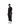 Male model side profile full-body showing plain black t-shirt with cropped pants and white sneakers.