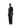Male model in full-length side angle wearing We Are Gods 22 oversized black tee – relaxed South African streetwear look with red graphic and casual stance.