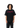 Female model in oversized We Are Gods 22 Black T-Shirt – premium South African unisex streetwear with red flock print on black cotton.