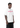 Side profile of male model in We Are Gods 22 White T-Shirt – 100% cotton oversized streetwear with red chest logo.