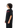 Three-quarter angle of female model in We Are Gods 22 T-shirt – unisex streetwear in black with confident silhouette and red design.